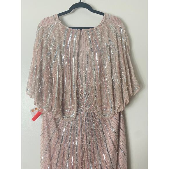 NWT MAC DUGGAL DRESS GOWN 20 PINK MOTHER OF BRIDE FORMAL BRIDESMAID EVENING - Picture 12 of 16